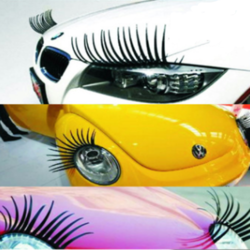 Headlight Eyelash Sticker Car Eyelashes Car False Eyelashes Car Sticker Electric Eye Sticker (2 Pack)